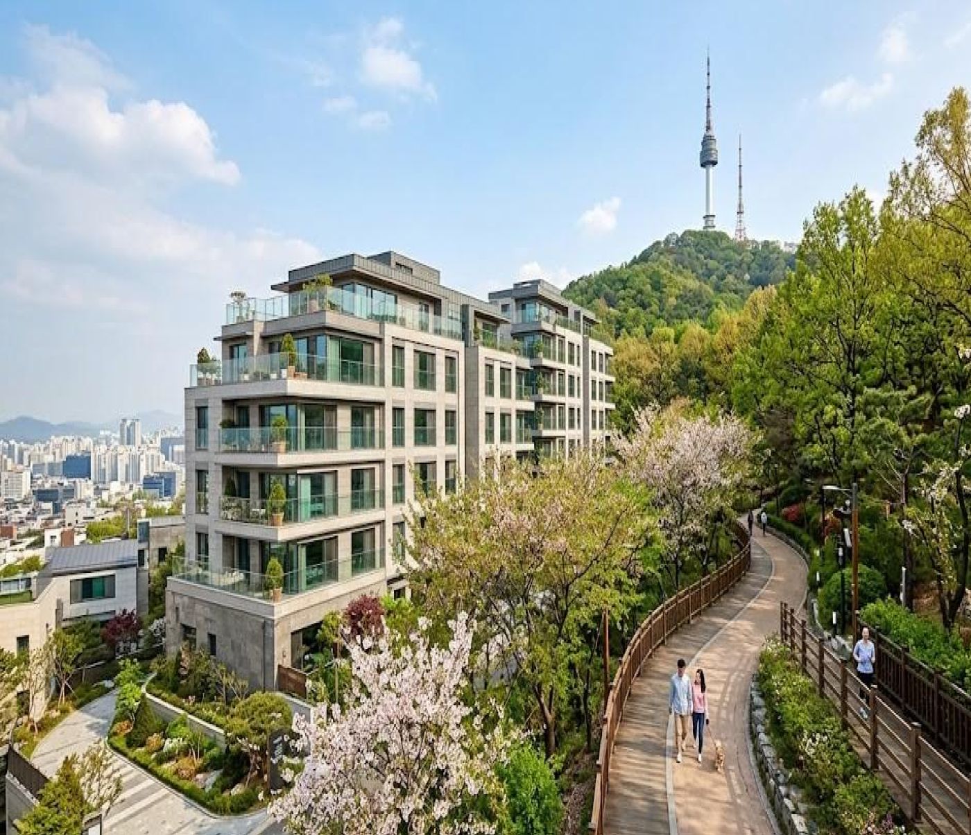 현관문을 나서면 남산 둘레길
